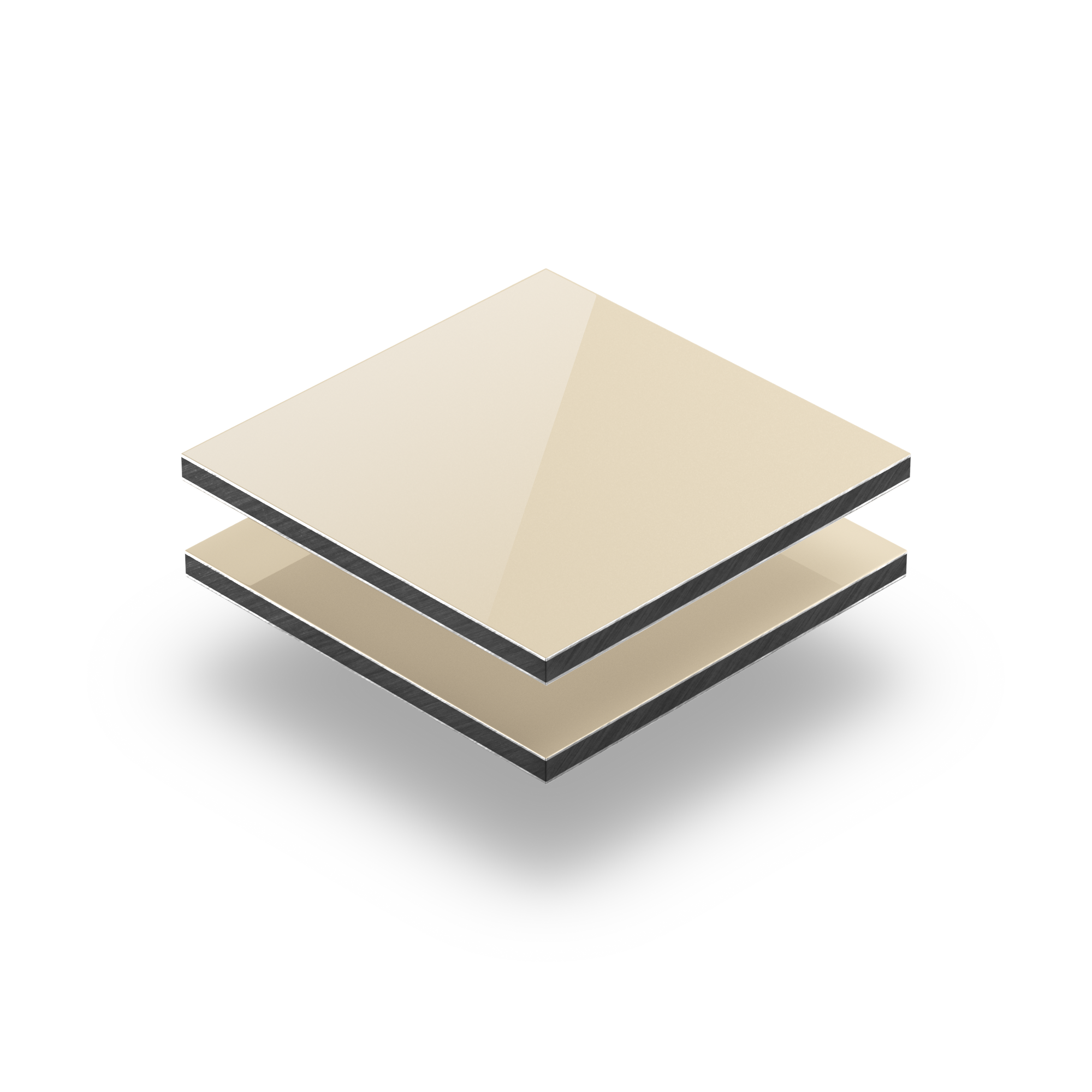 Alupanel Hellelfenbein 3 mm RAL 1015