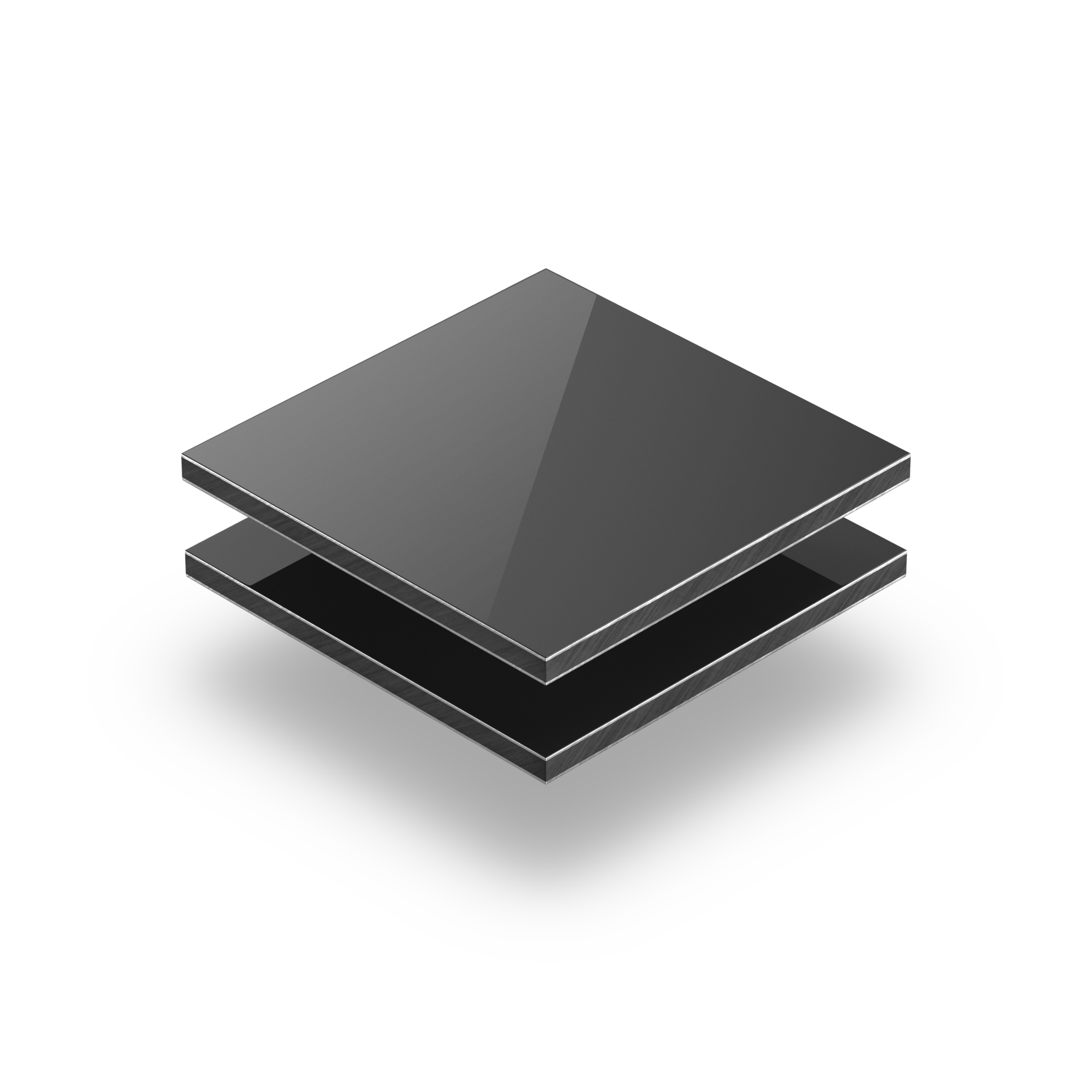 Aluminium Verbundplatte grau