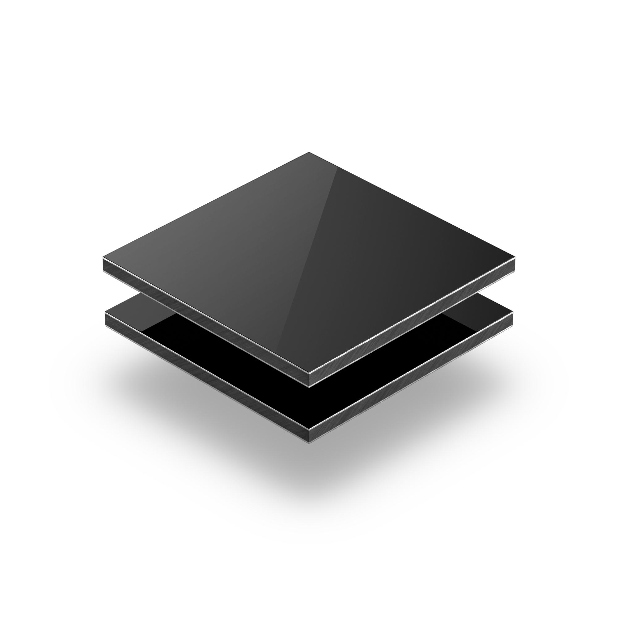 Kunststoffplatten Schwarz